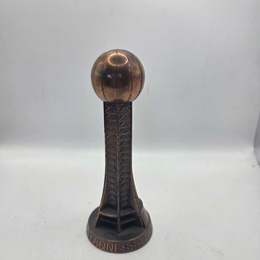 Knoxville Tennessee Sunsphere Souvenir Statue 1982 World's Fair Bronze Tone